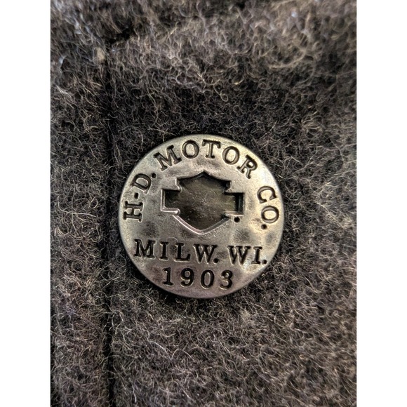 Harley-Davidson Genuine MotorClothes Varsity Jacket 3X Leather Sleeves Gray Wool - Picture 5 of 11